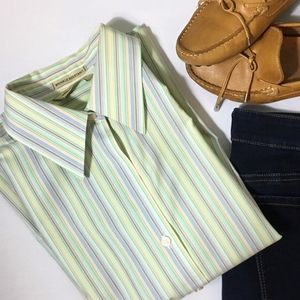 Eddie Bauer Cotton Wrinkle Resistant Button Top